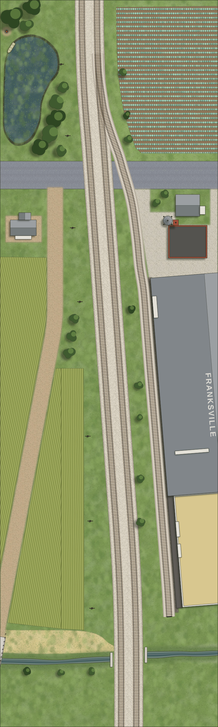 Kraut Road track plan, top view